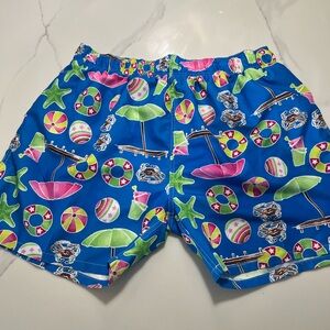 Kanu Teal Beach Print Swim Trunks. NWOT Size XL
